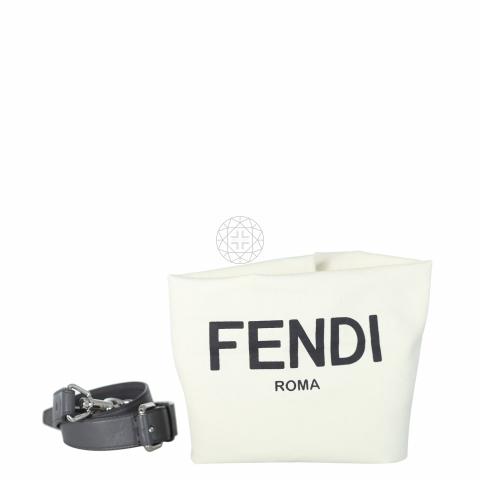 Sell Fendi Vitello Lui Briefcase Bag - Dark Grey